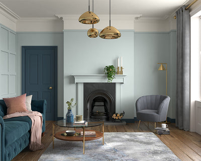 Dulux Heritage Green Oxide Paint in Living Room