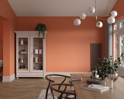 Dulux Heritage Inca Orange Paint in Dining Room