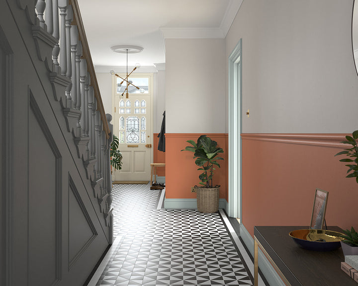 Dulux Heritage Inca Orange Paint in Hallway