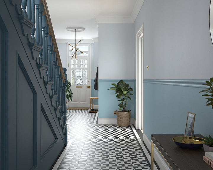 Dulux Heritage Light Teal Paint in Hallway