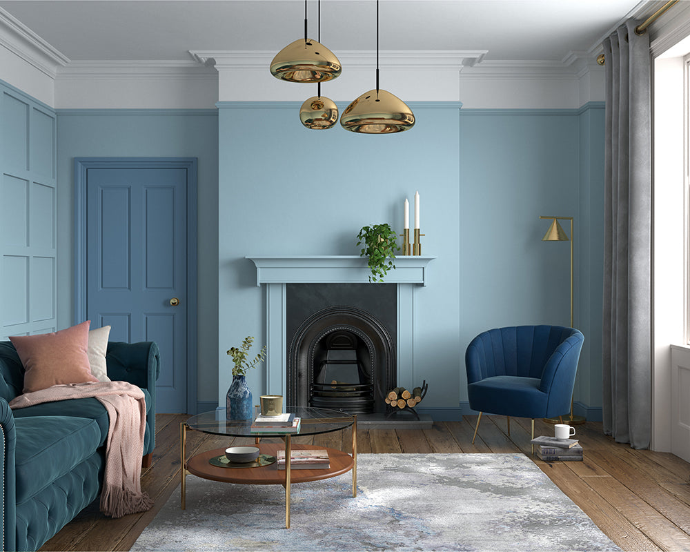 Dulux Heritage Light Teal Paint in Living Room