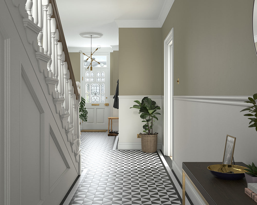 Dulux Heritage Linnet White Paint in Hallway