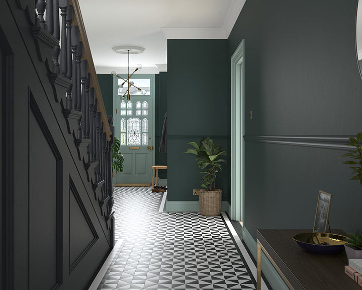 Dulux Heritage Mallard Green Paint in Hallway