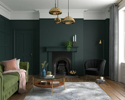 Dulux Heritage Mallard Green Paint in Living Room