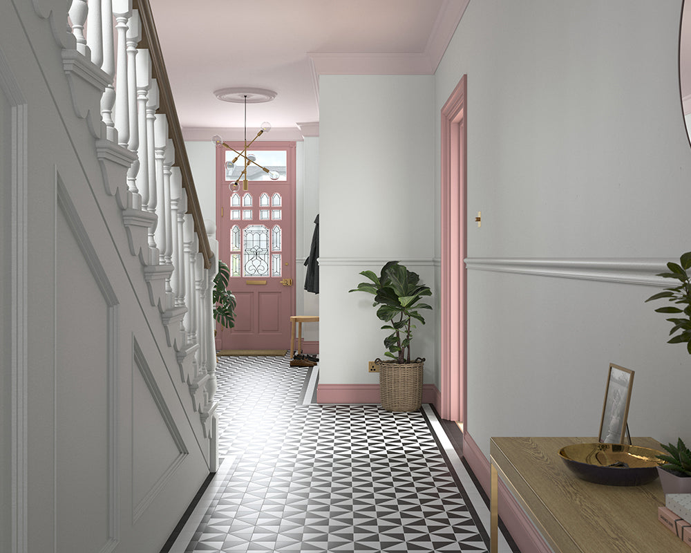 Dulux Heritage Mallow White Paint in Hallway