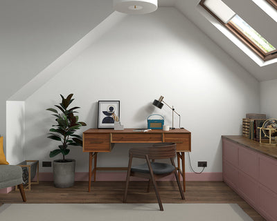 Dulux Heritage Mallow White Paint in Home Office