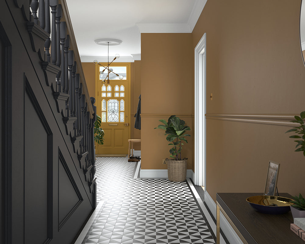 Dulux Heritage Masters Gold Paint in Hallway