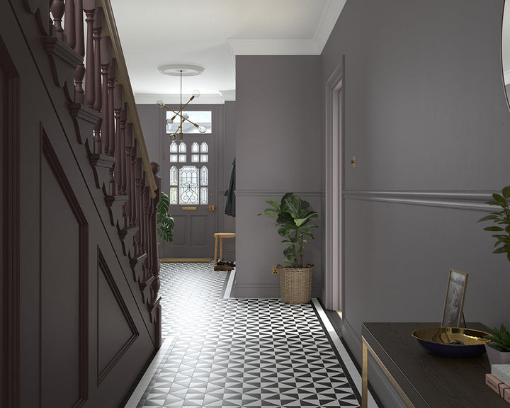 Dulux Heritage Mauve Mist Paint in Hallway