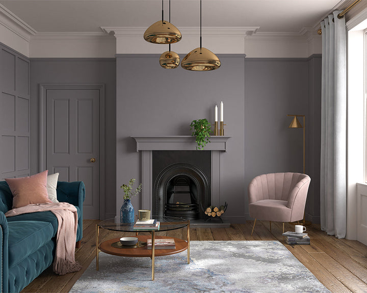 Dulux Heritage Mauve Mist Paint in Living Room