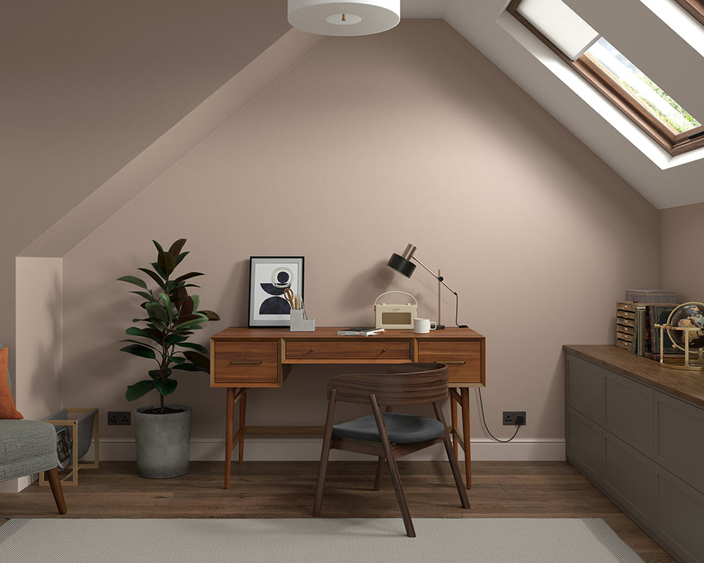 Dulux Heritage Mid Umber Paint in Home Office