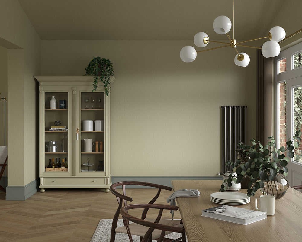 Dulux Heritage Olive Tree Paint in Dining Room