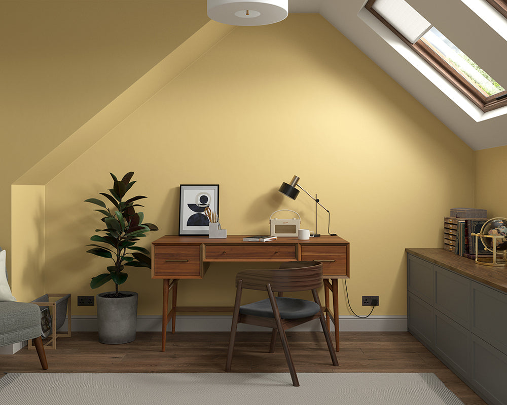 Dulux Heritage Pale Cream Paint in Home Office