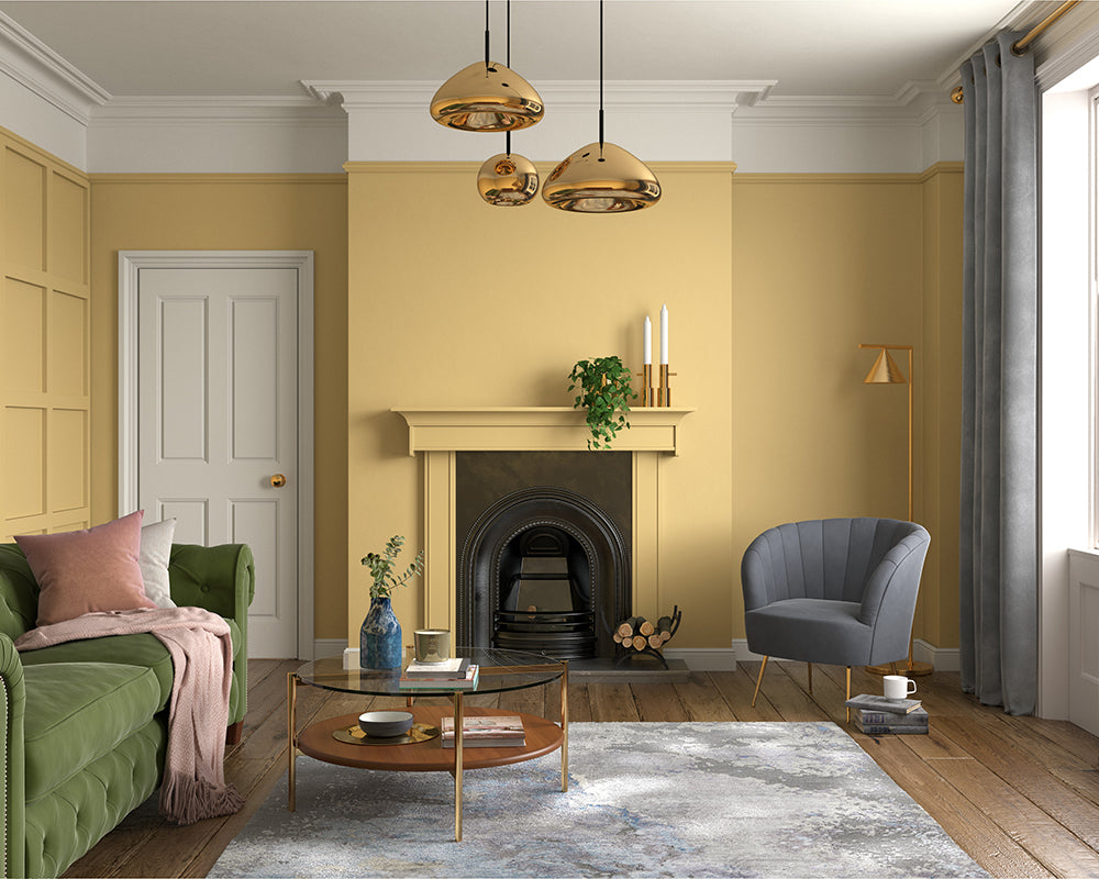 Dulux Heritage Pale Cream Paint in Living Room