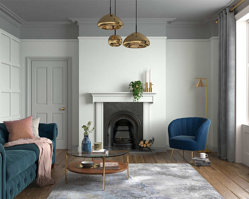 Dulux Heritage Panel White Paint in Living Room