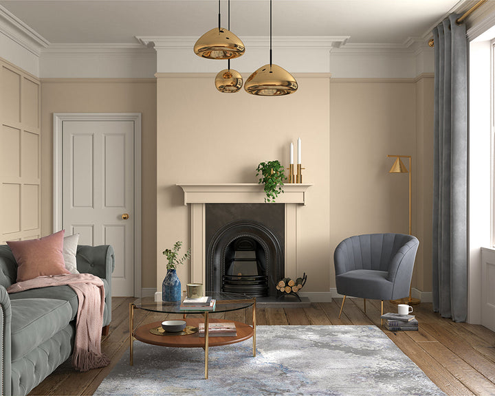 Dulux Heritage Pearl Barley Paint in Living Room