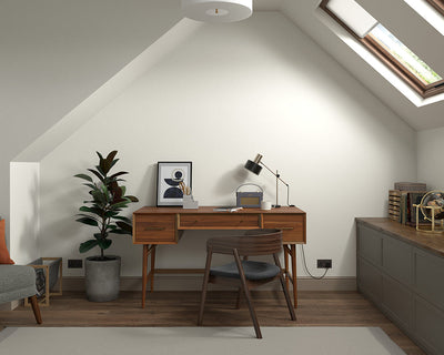 Dulux Heritage Piano White Paint in Home Office