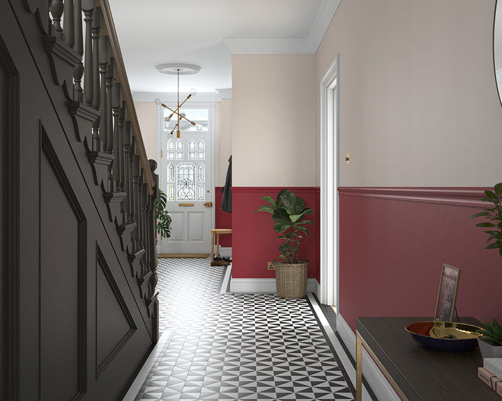 Dulux Heritage Pugin Red Paint in Hallway