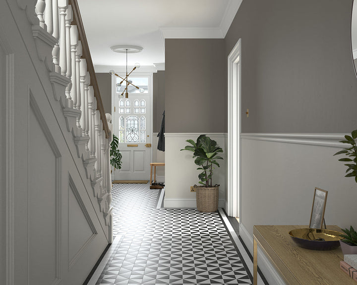Dulux Heritage Quartz Grey Paint in Hallway