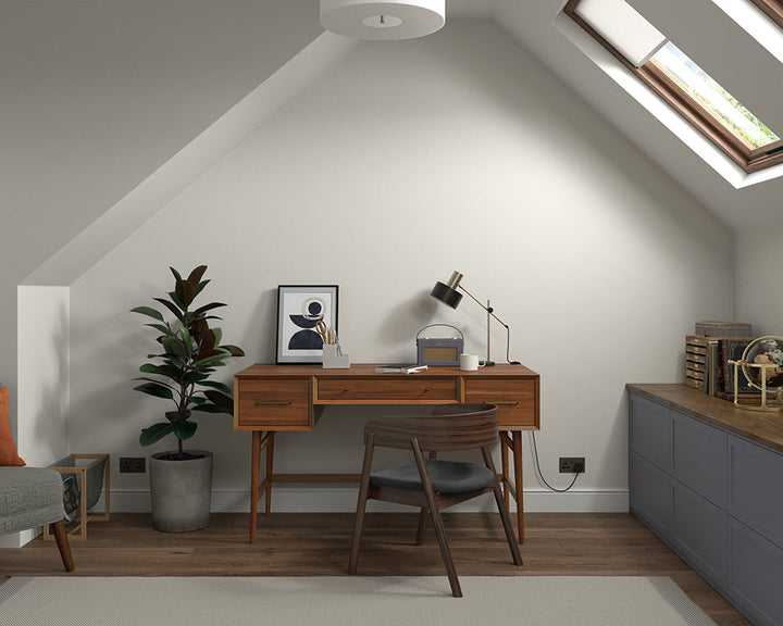 Dulux Heritage Quartz Grey Paint in Home Office
