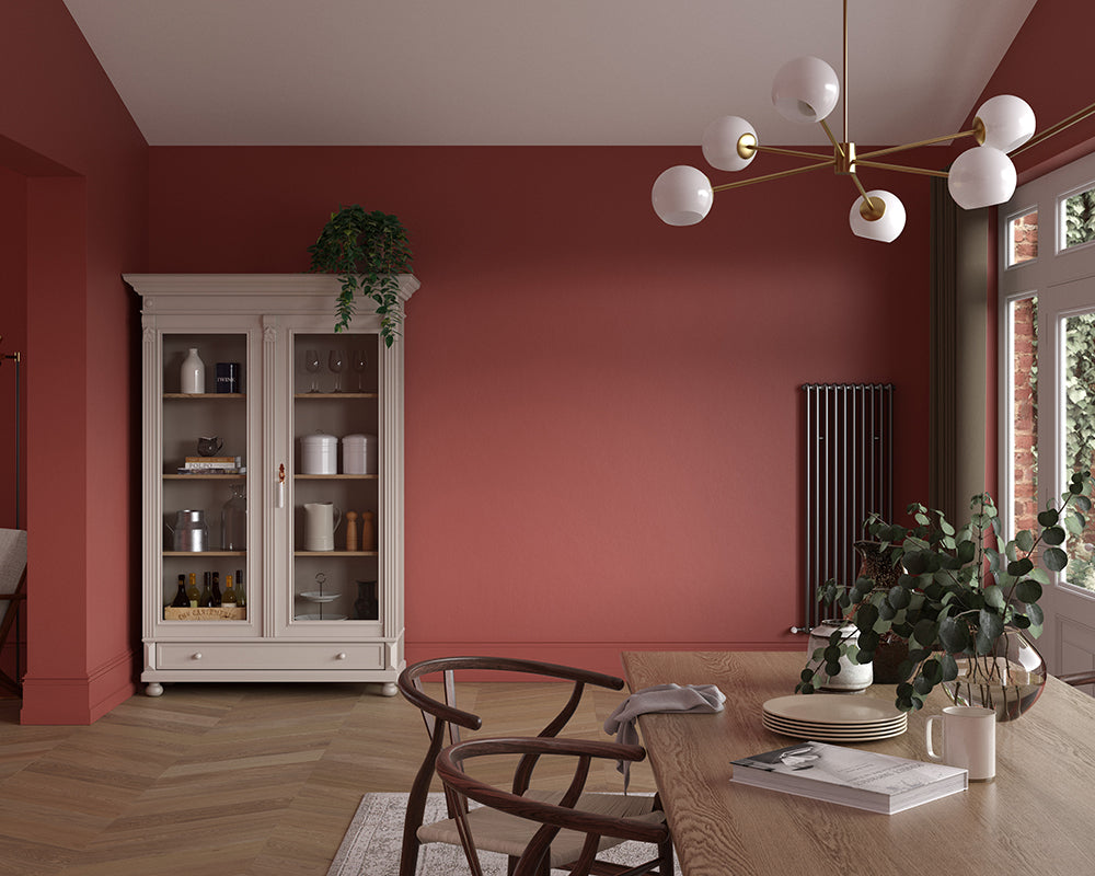 Dulux Heritage Red Ochre Paint in Dining Room