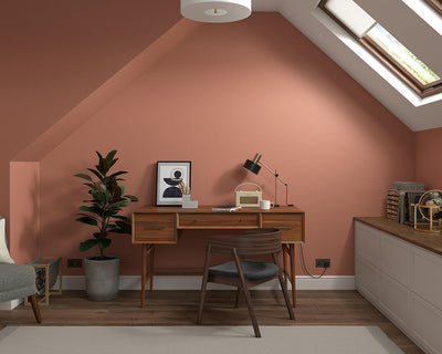 Dulux Heritage Red Sand Paint in Home Office