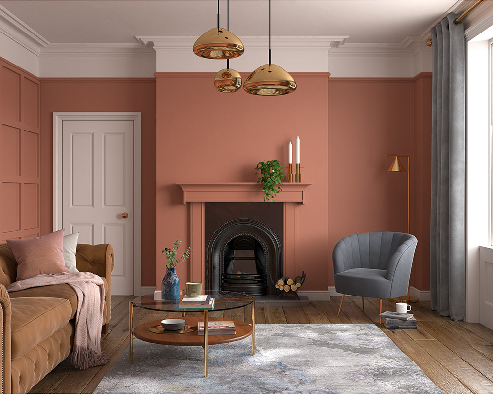 Dulux Heritage Red Sand Paint in Living Room