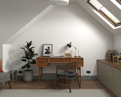 Dulux Heritage Roman White Paint in Home Office