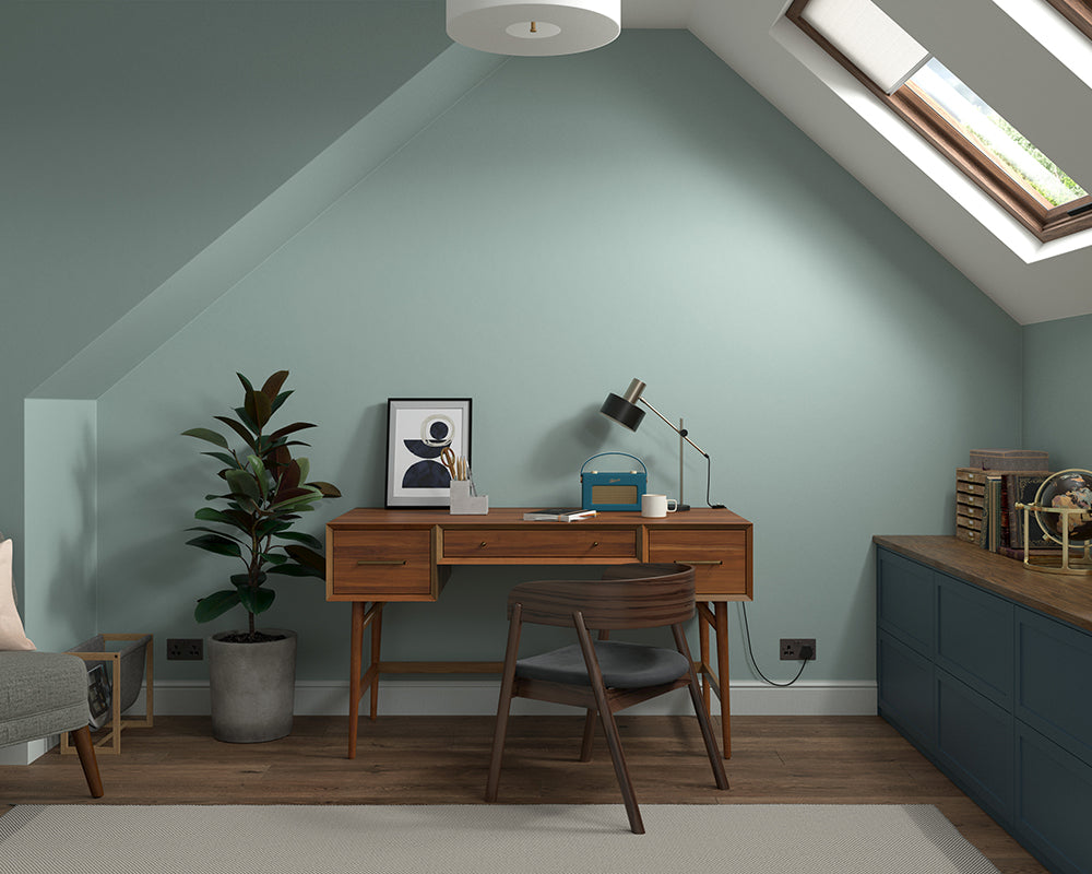 Dulux Heritage Rosemary Leaf Paint in Home Office