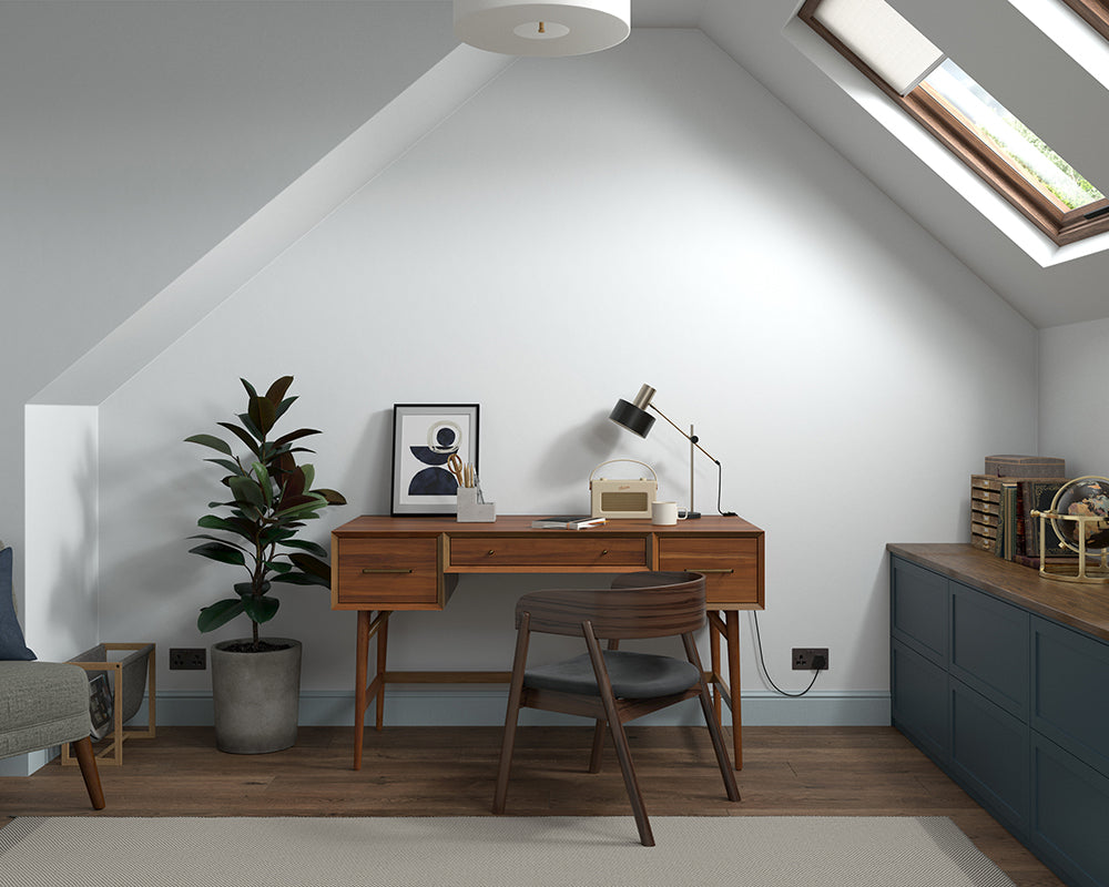 Dulux Heritage Swedish White Paint in Home Office