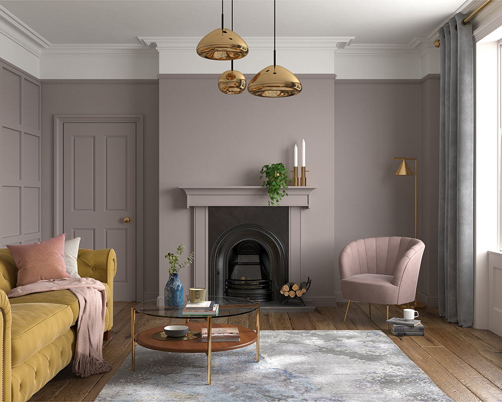 Dulux Heritage Terra Ombra Paint in Living Room
