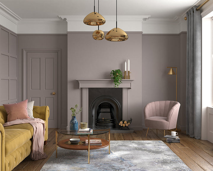 Dulux Heritage Terra Ombra Paint in Living Room