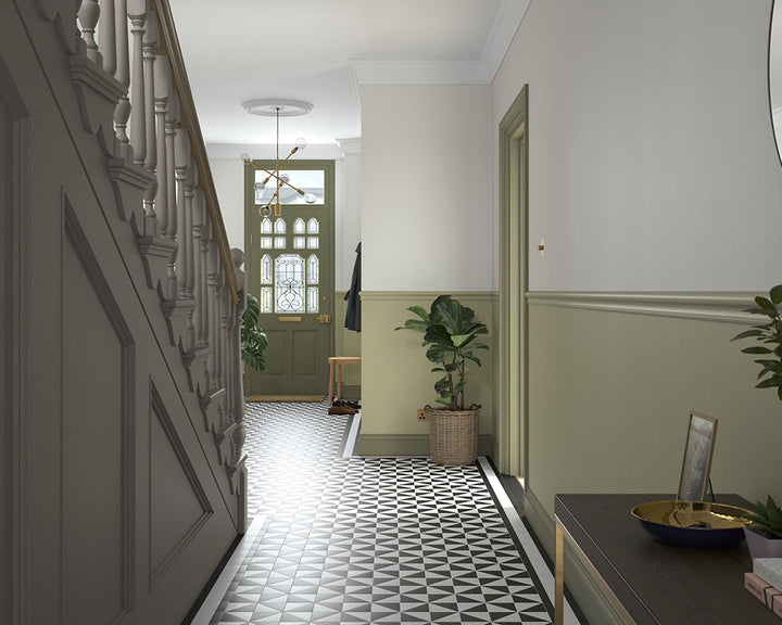 Dulux Heritage Veranda Green Paint in Hallway