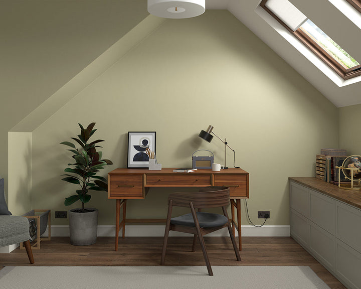Dulux Heritage Veranda Green Paint in Home Office