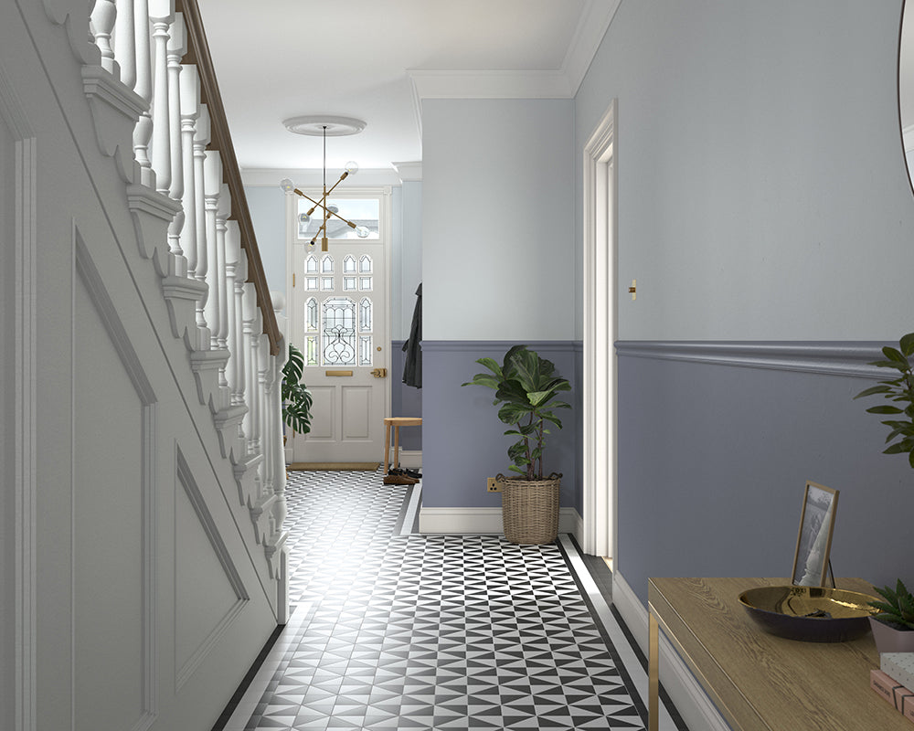 Dulux Heritage Violet Night Paint in Hallway