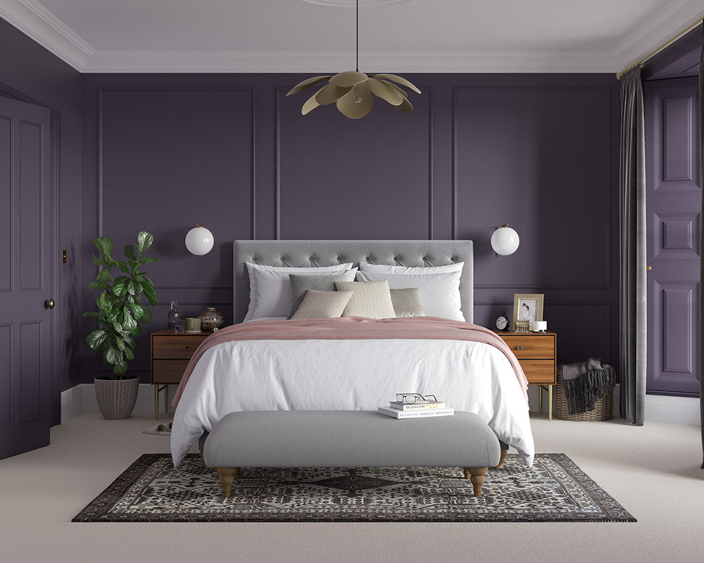 Dulux Heritage Wild Blackberry Bedroom