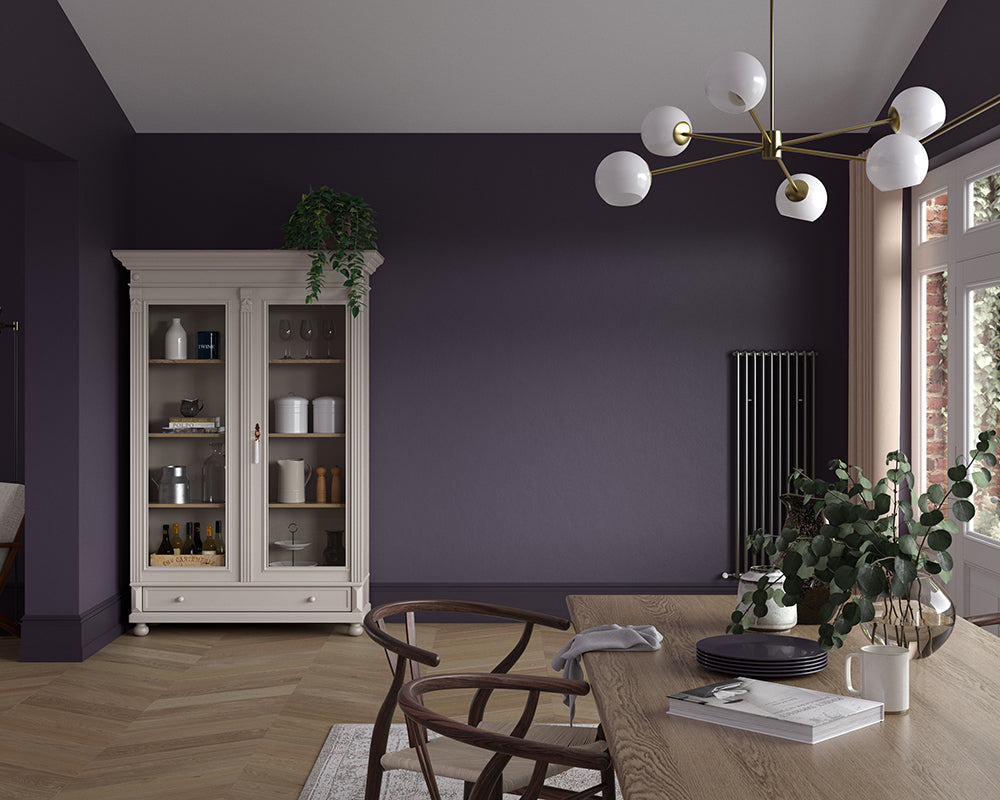 Dulux Heritage Wild Blackberry Paint in Dining Room