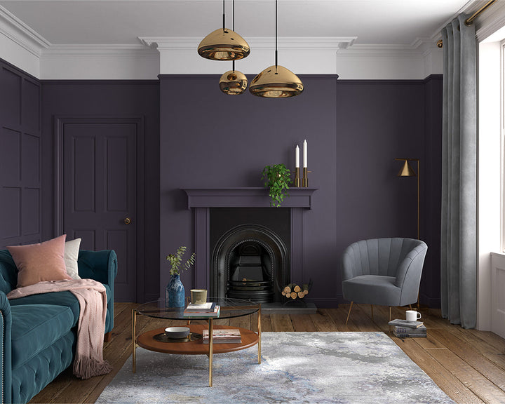 Dulux Heritage Wild Blackberry Paint in Living Room