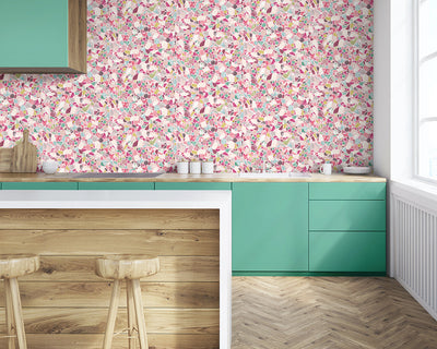 OHPOPSI Fragments Wallpaper in a kitchen