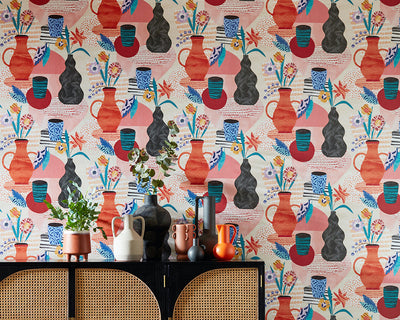 OHPOPSI Pablo Wallpaper on a feature wall