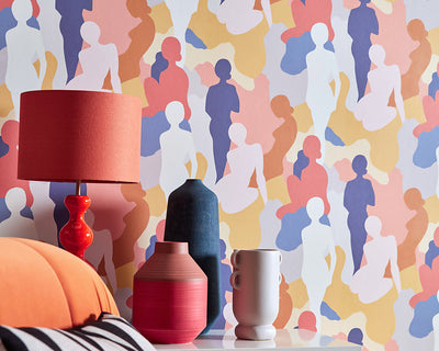 OHPOPSI Silhouette Wallpaper as a feature wall