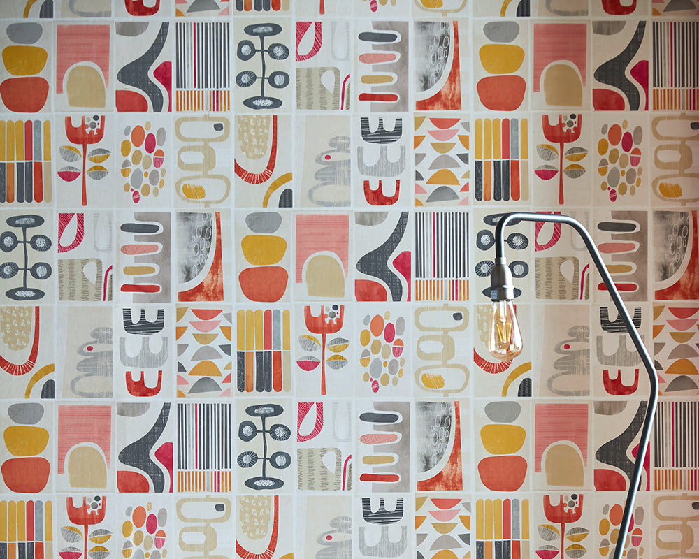 OHPOPSI Snip Snip Wallpaper as a feature wall