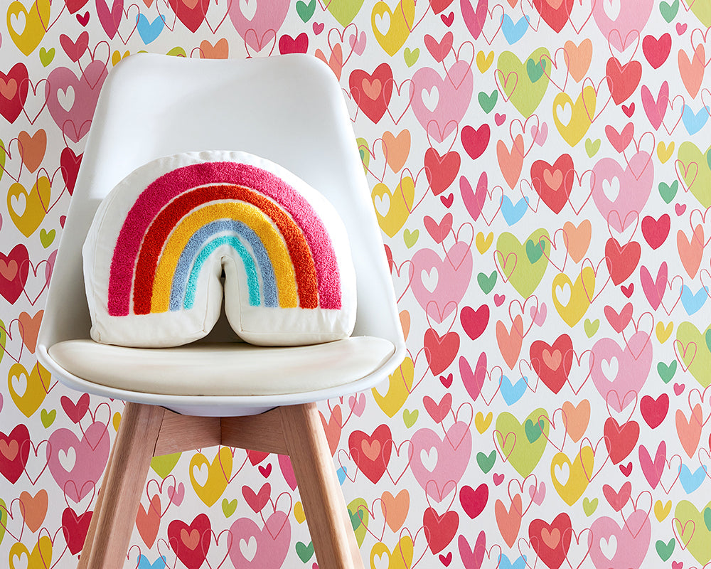 OHPOPSI Pop Hearts Wallpaper with a chair