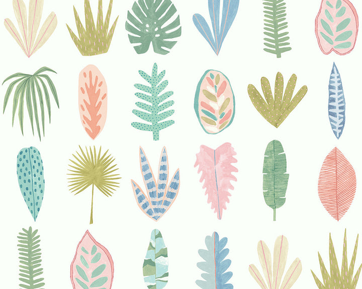 OHPOPSI Leaf Boogie Wallpaper in a garden room