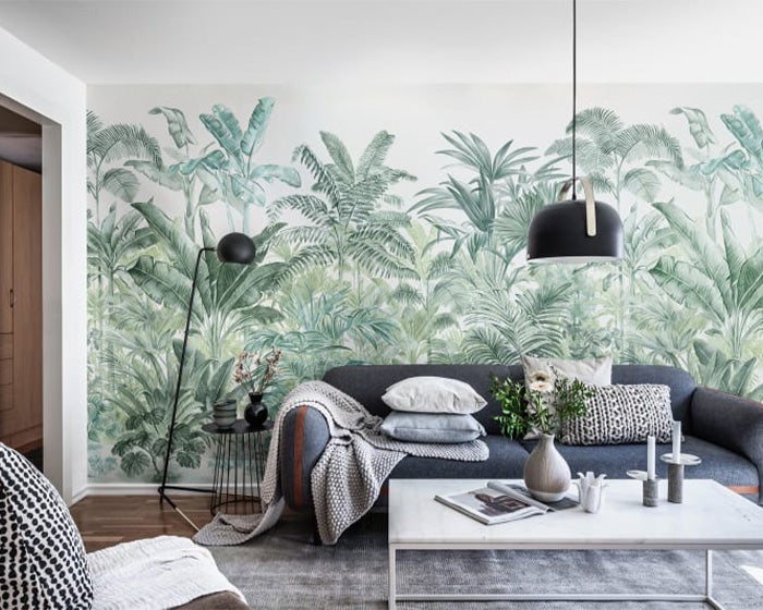 Rebel Walls Pride Palms R15902 Wallpaper in Room 