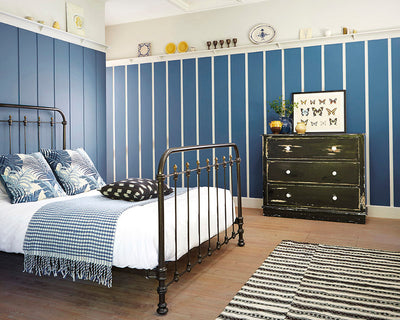 Sanderson Cadet Blue Paint in bedroom