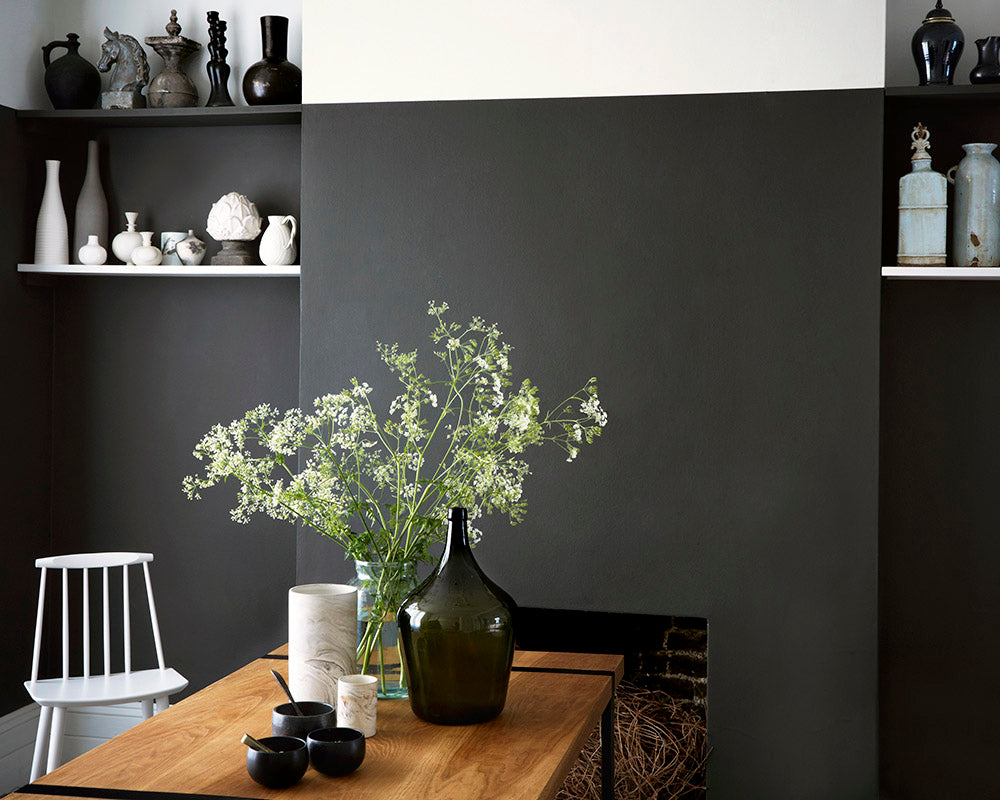 Sanderson Graphite Paint used in a dining room