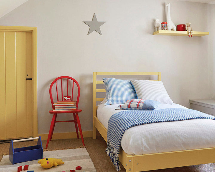 Bedroom furniture painted in Sanderson Ming Gold