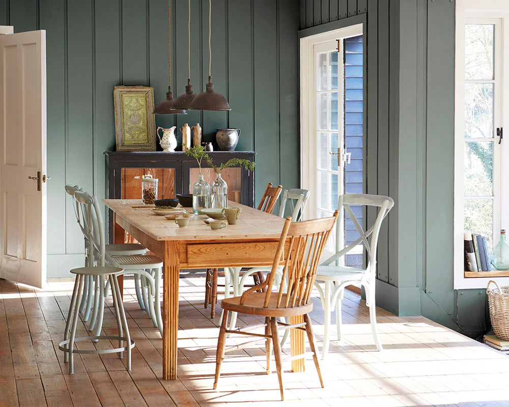 Sanderson Vineyard Paint in a dining room