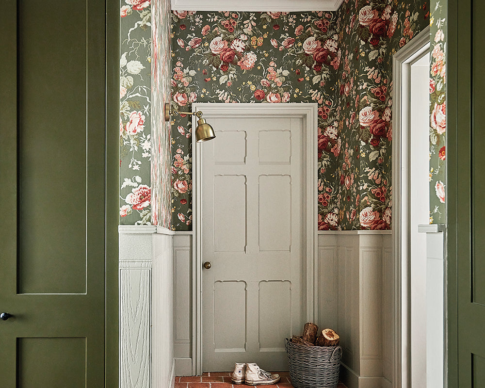 Sanderson Stapleton Park Wallpaper in Hallway