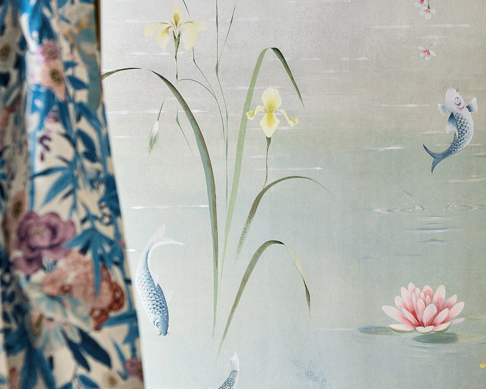 Sanderson Water Garden Wallpaper detail